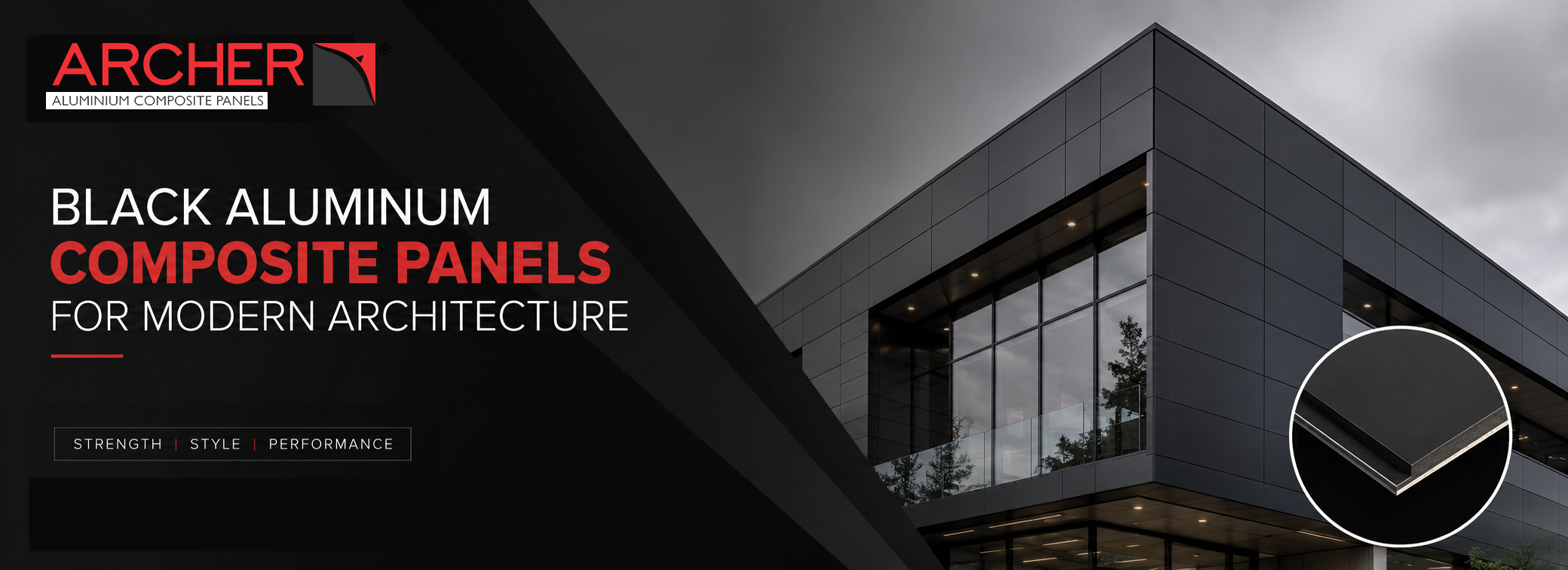 Black Aluminum Composite Panels