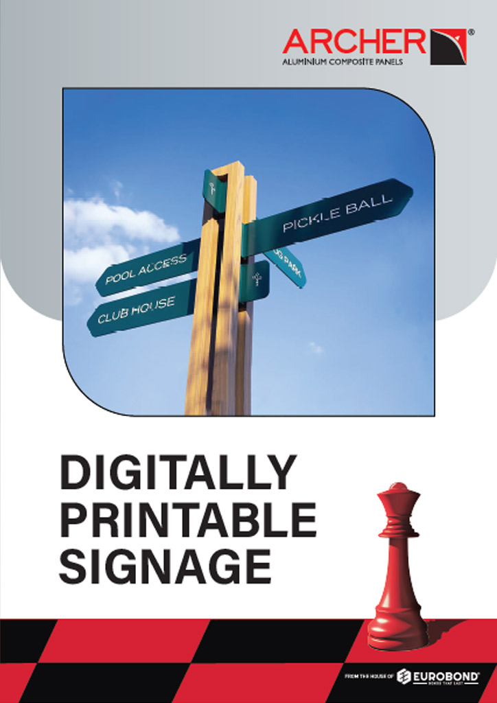 DIGITALLY PRINTABLE SIGNAGE
